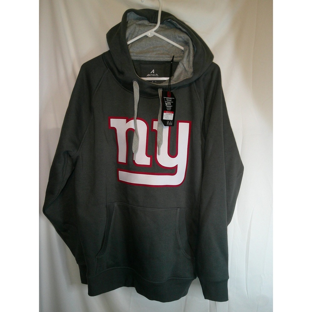 Antigua NY Giants‎ Hoodie Mens Large Gray Pullover Sweatshirt